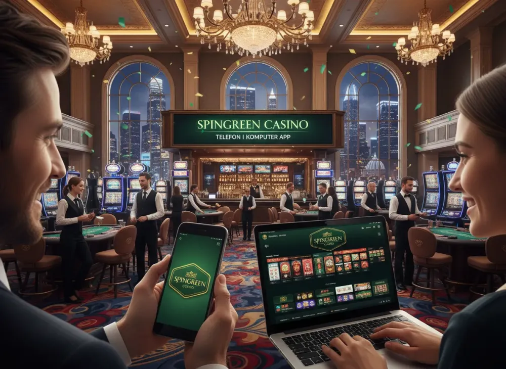 Spingreen casino aplikacja na telefon i tablet