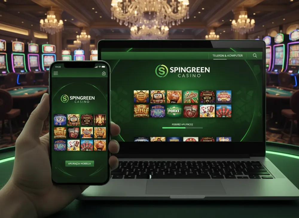Spingreen casino aplikacja na telefon i tablet
